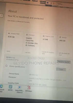 Laptop HP EliteBook 8470P 8GB Intel Core i5 SSHD (Hybrid) 500GB