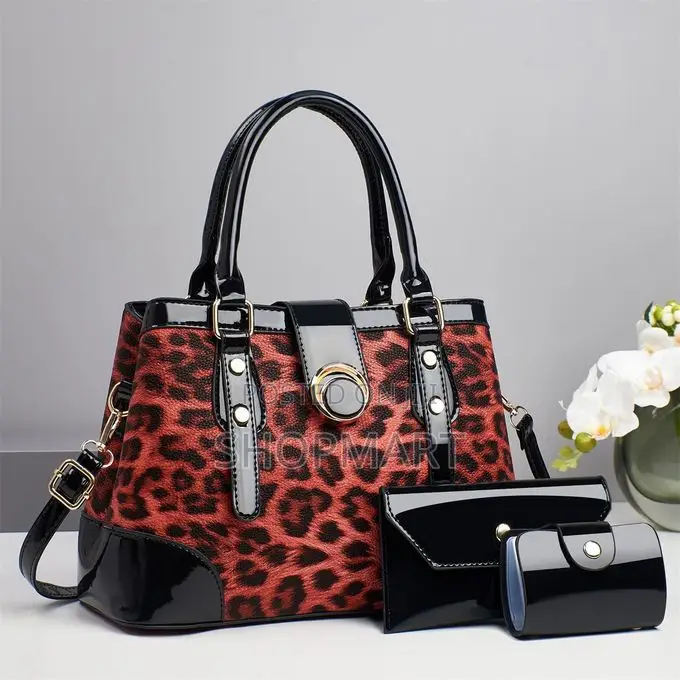 Leopard Print Zipper Closure Versatile Niche Crossbody Bag