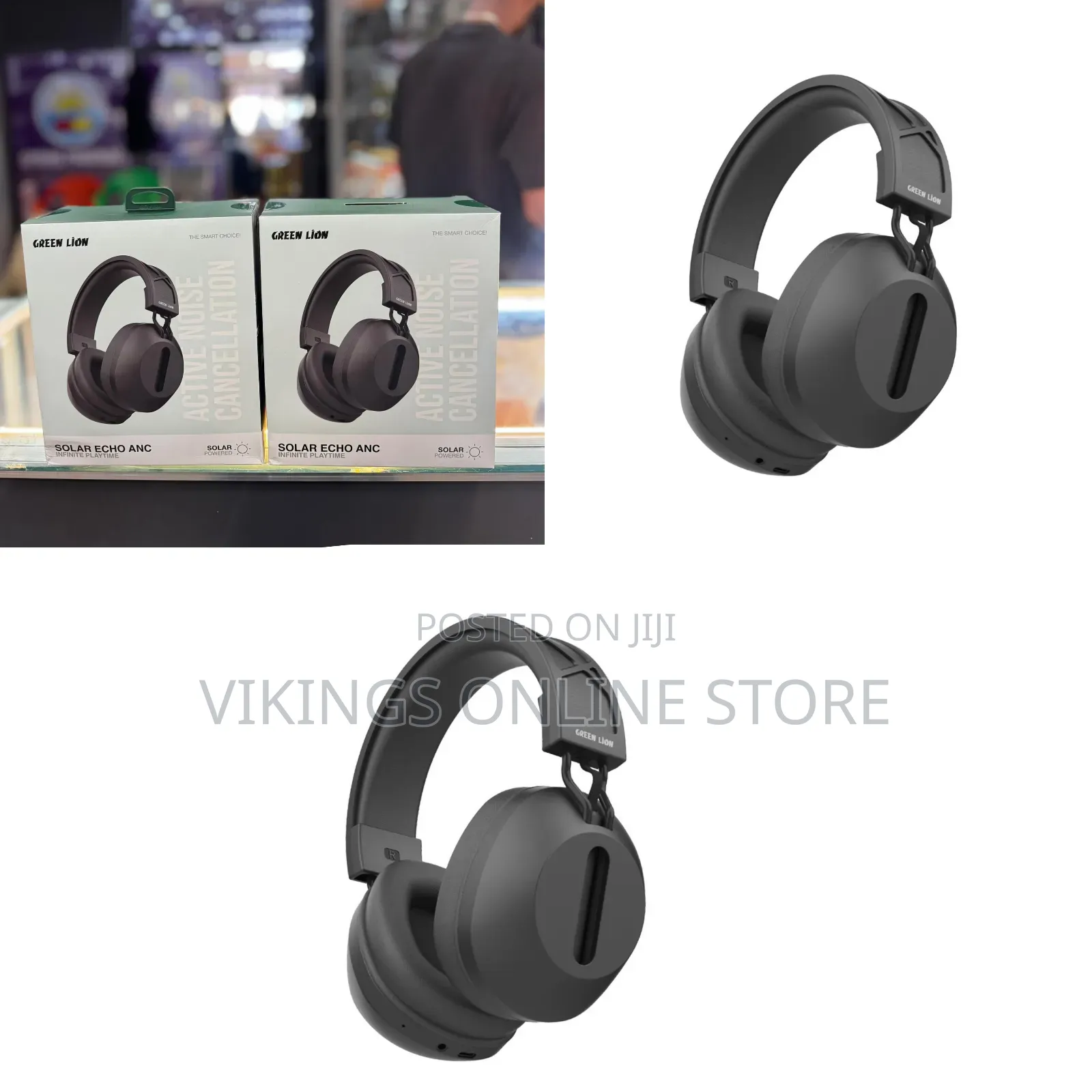 The Green Lion SolarEcho ANC Over-Ear Headphones, an Innovative Audio