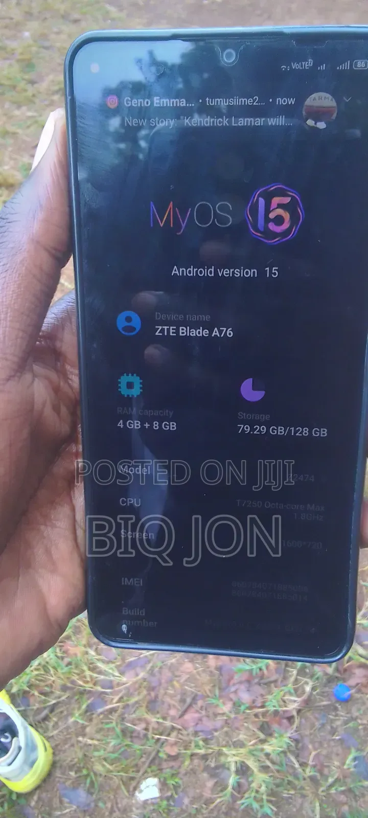 ZTE Blade A76 5G 128 GB Blue