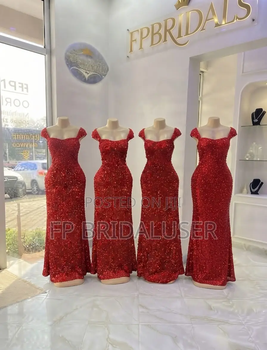 Red Bridesmaids Dresses for Hire