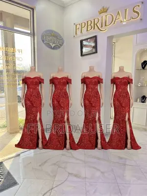 Orange Long Bridesmaids Dresses for Hire