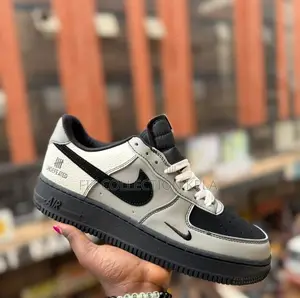 Original Undefeated X Nike Air Force 1 Low Black Grey Sneakers