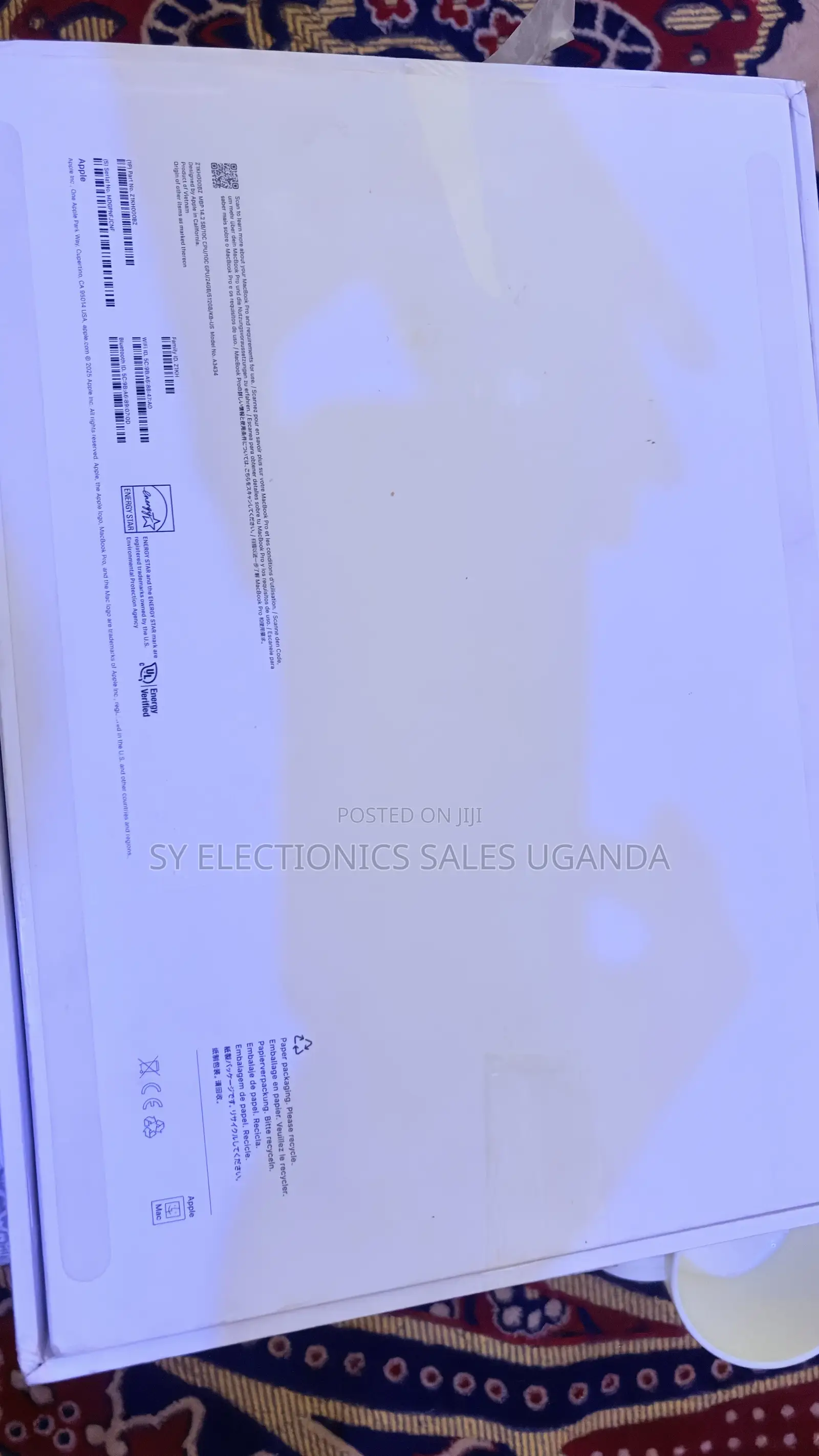 Laptop Apple MacBook Pro 2024 M4 Pro 32GB Nvidia SSD 1T