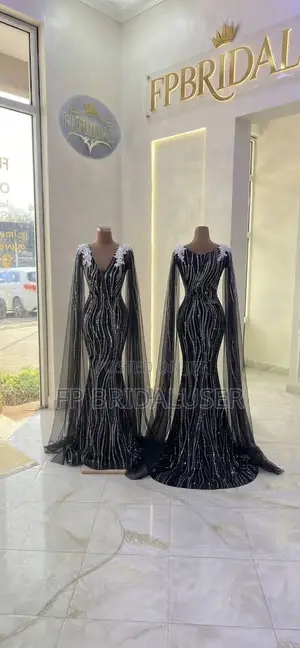 Black Mermaid Bridal Dresses for Hire