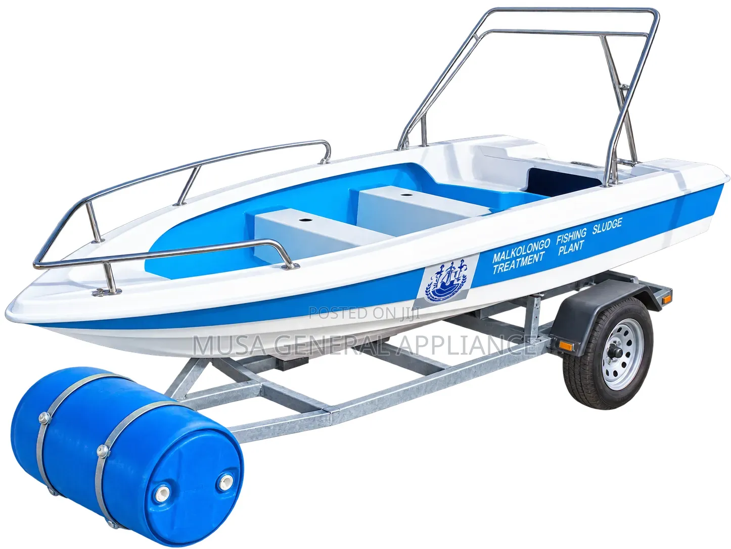 Small Fiberglass Motor/Speed Boat 5 Seat