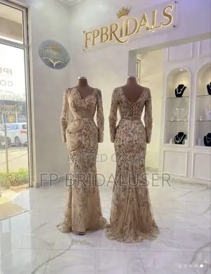 Evening Gold Dresses for Hire