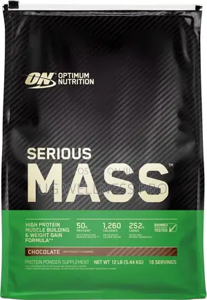 Optimum Nutrition Serious Mass 5.45kg 16 Serv Choco Weight Gainer