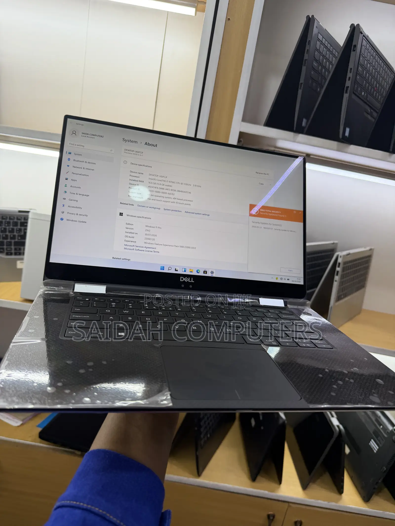 Laptop Dell Precision 5530 16GB Intel Core i7 SSD 512GB