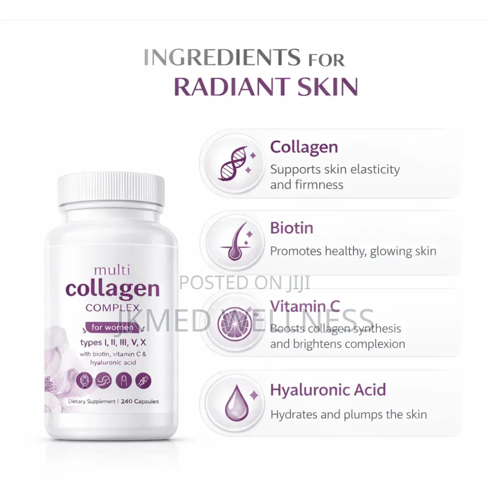 Collagen Complex With Hyaluronic Acid, Biotin, Vit C 240 Caps