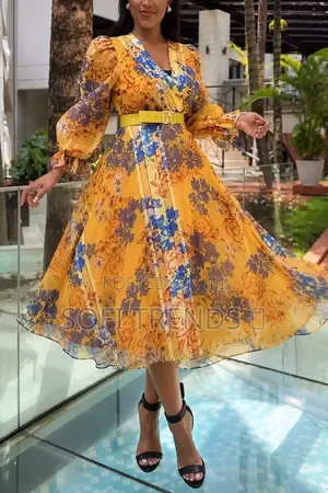 Ladies Long Round Dresses