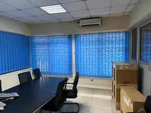 Office Windows and Doors Dressed With Blinds