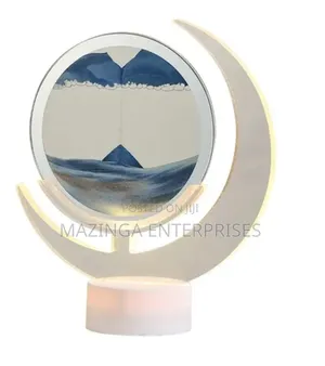 Moving Sand Art Table Lamp - 3D Moon Night Light