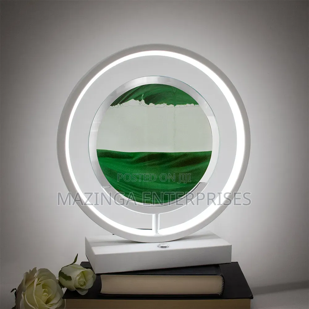 Moving Sand Art Lamp 3D Sea Color Changing Touch Dimming Moving Sand