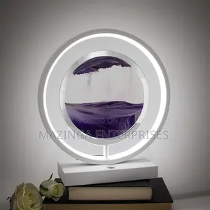 Moving Sand Art Lamp 3D Sea Color Changing Touch Dimming Moving Sand