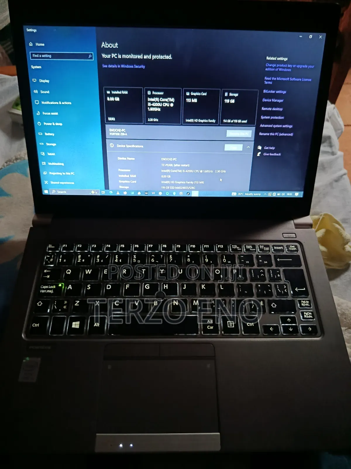 Laptop Toshiba Portege Z30 8GB Intel Core i5 SSD 128GB