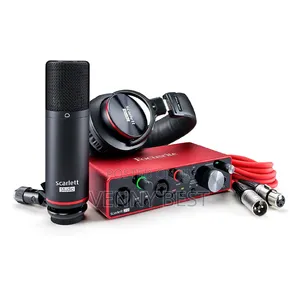 Studio Sound Monitors and Scarlet SoundCard Full Setup