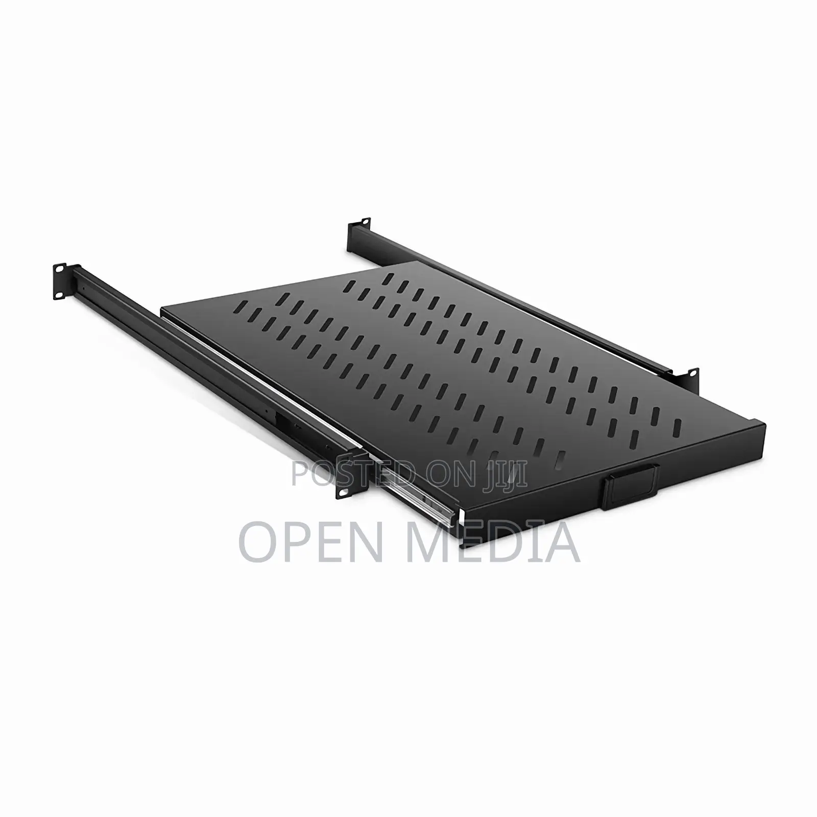 1U Adjustable Sliding Server Rack Shelf With 650mm-950mm Mounting Dept