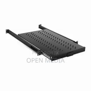 1U Adjustable Sliding Server Rack Shelf With 650mm-950mm Mounting Dept