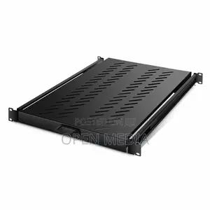 1U Adjustable Sliding Server Rack Shelf With 650mm-950mm Mounting Dept