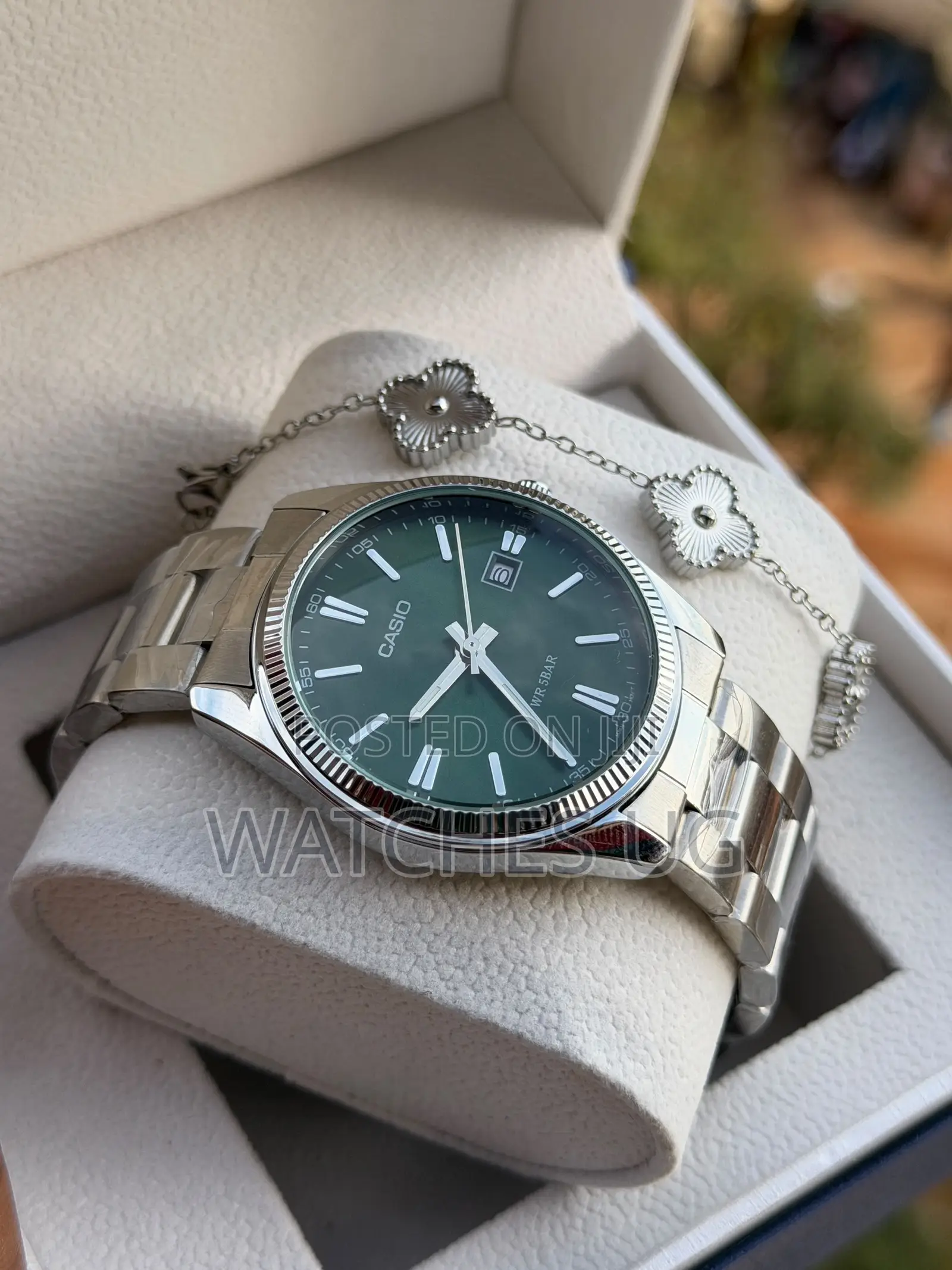 Silver X Green Casio