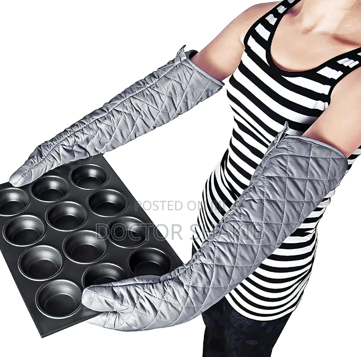 1pcs Extra-Long Heat Resistant Cooking Oven Glove