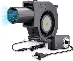 12V DC Turbo Brushless Blower Fan With a Variable Speed Power Adapter