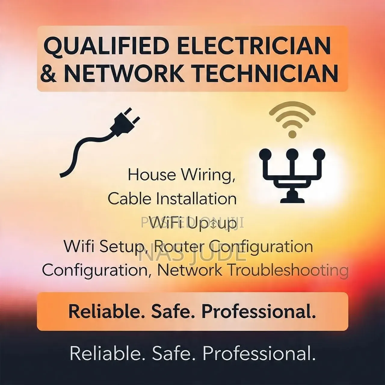 Electrician and Network Technician