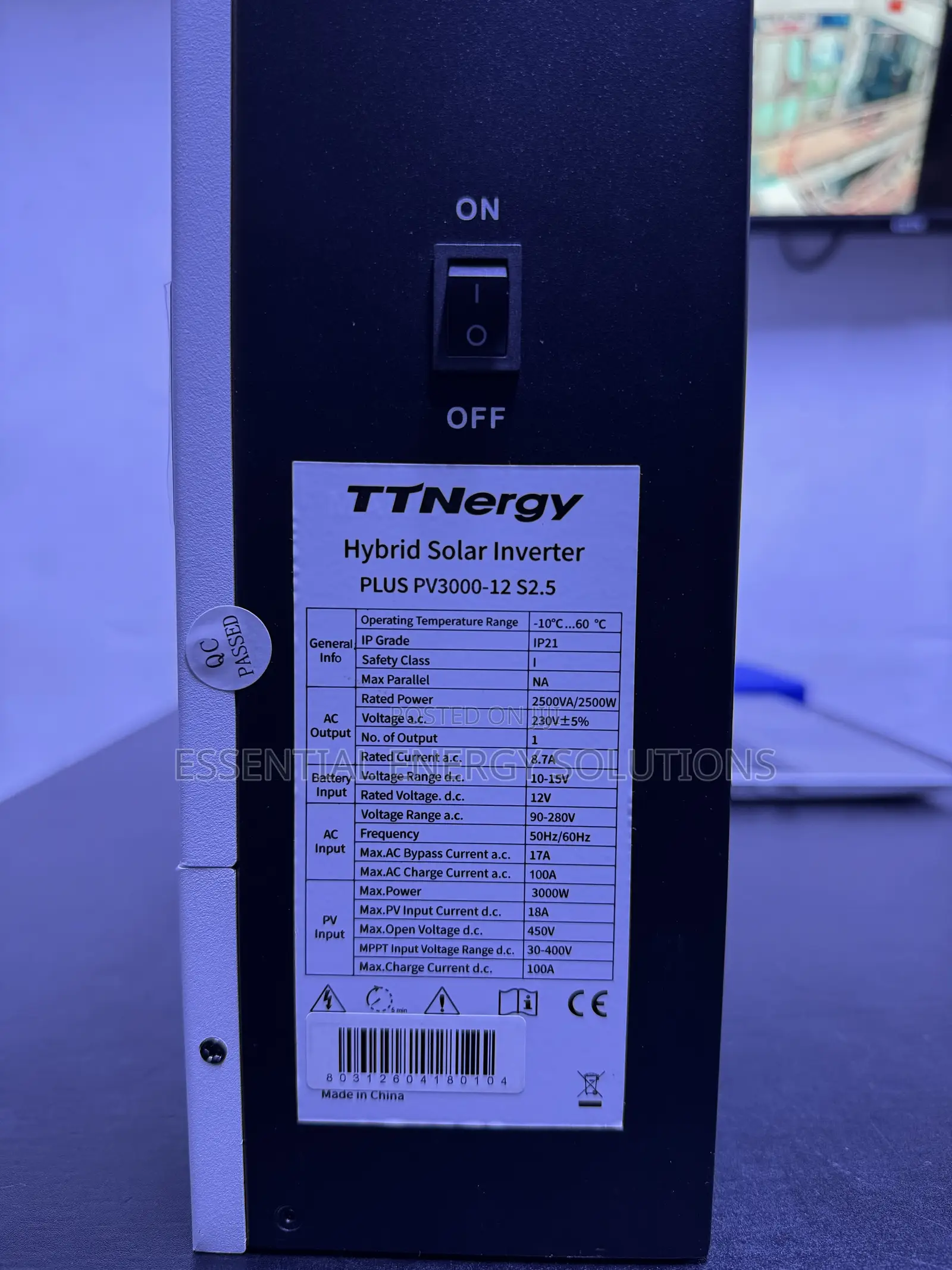 2500w 12v Ttnergy Hybrid Inverter