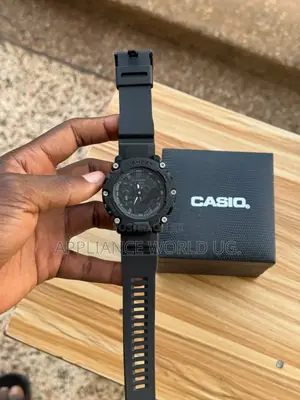 Black Out Edition Casio Original Analog Digital Wrist Time Piece