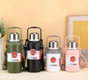 Premium Insulated Stainless Steel Travel Bottle With Carry Strap
