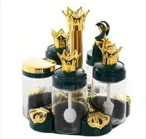 Royal Crown Rotating Spice Jar and Condiment
