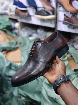 Original Renato Coffee Brown Leather Cap Toe Formal Dress Shoes