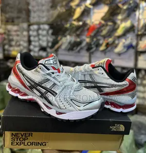 Original Silver Red Designer Sneakers – Stylish Casual Shoe