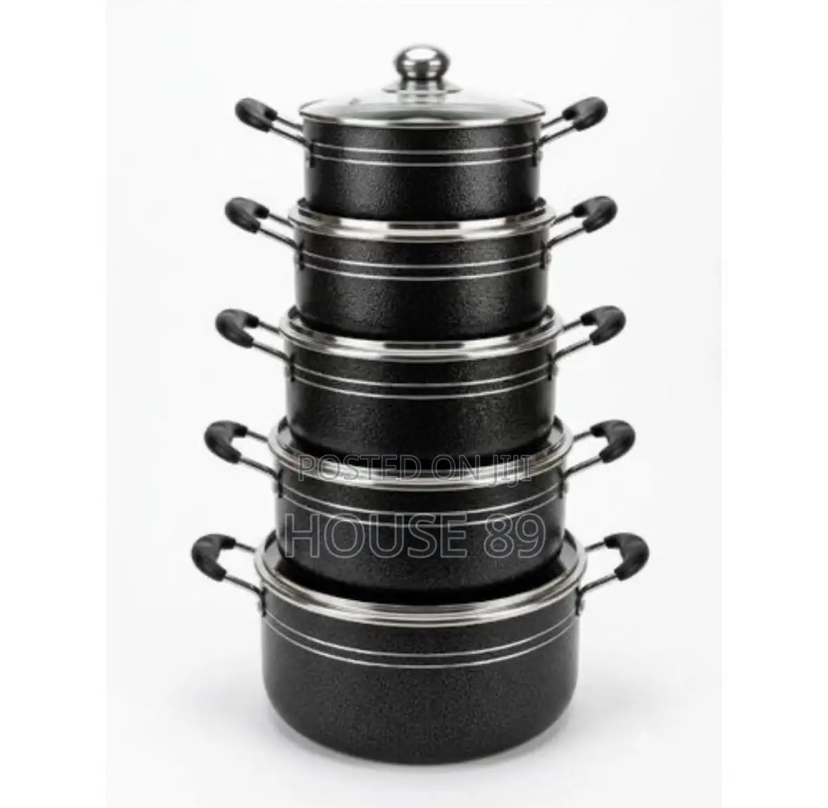 11 Piece Non Stick Aluminum Cookware Set