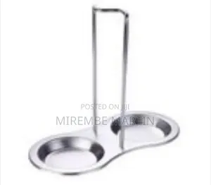 Dual Stainless Steel Vertical Ladle Stand With Drip Tray