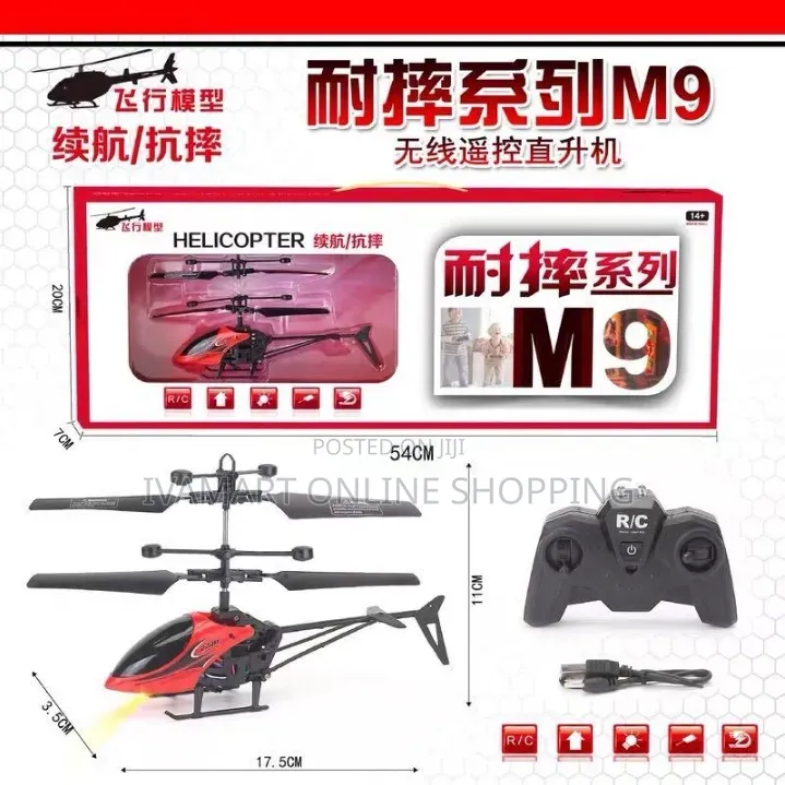 M9 Flying Remote Control Helicopter for Kids - Rechargeable