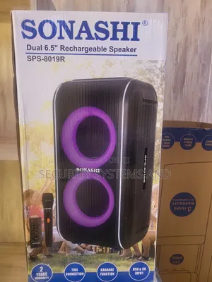 Sonashi Dual 6.5 Inch Rechargeable Speaker SPS-8019R-Bluetooth