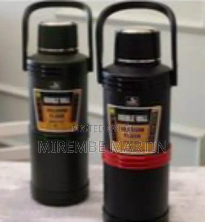 Double Wall Insulated Vacuum Flask With Handle