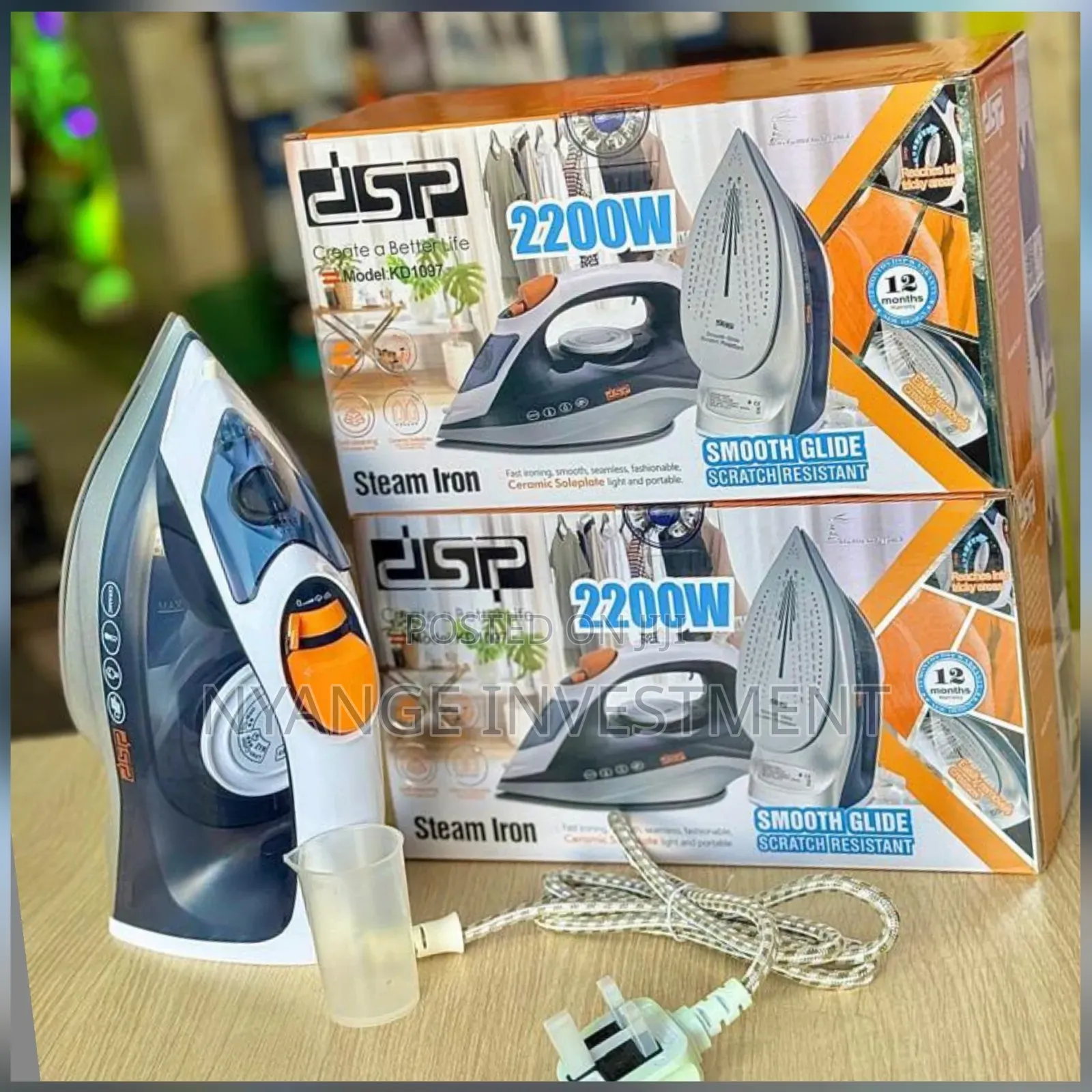 DSP Steam Iron. DSP 2200W Steam Iron (Model KD1097)