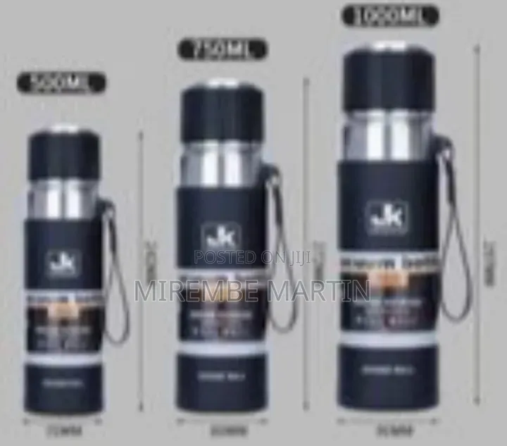 Vacuum Insulated Double Wall Stainless Steel Beverage Bottle, 1000ml