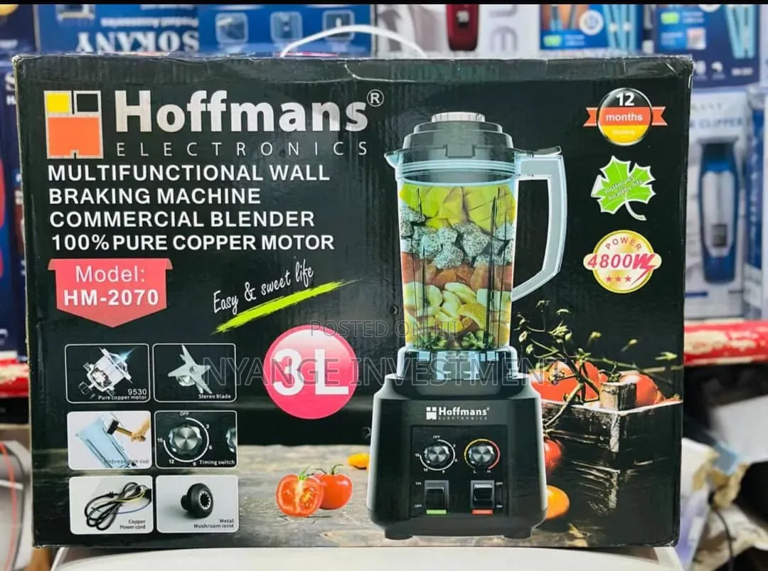 Hoffmans HM-2070 3L Multifunctional Commercial Blender