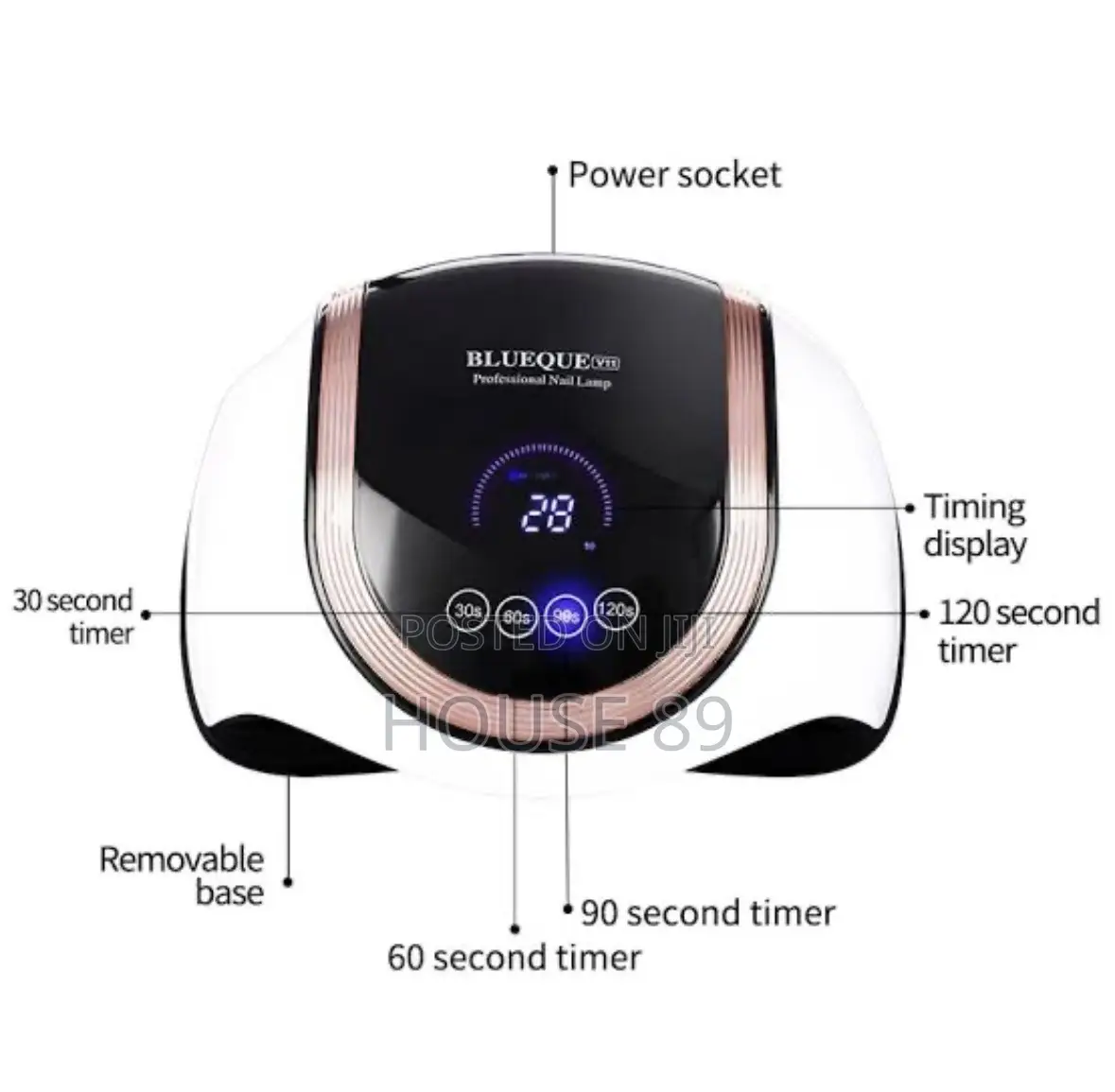 Blueque V3 Professional UV/LED Nail Lamp