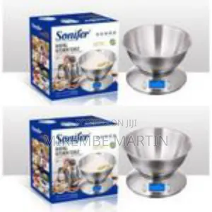Sonifer Digital Kitchen Scale With Removable Bowl