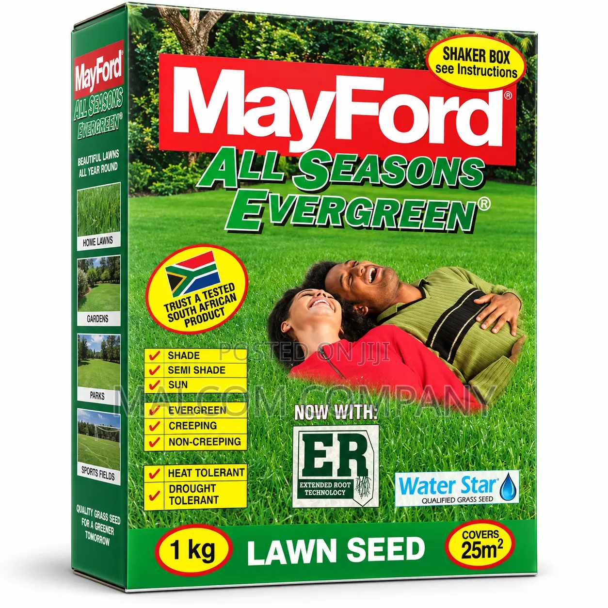 MayFord All Seasons Evergreen Lawn Seed 1kg – Grass Seed Lawns Uganda