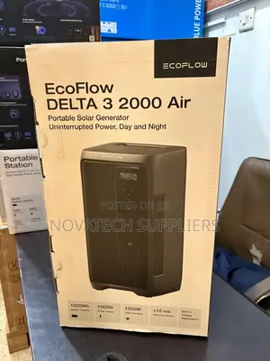 1920Wh EcoFlow DELTA 3 2000 Air Solar Power Station – Black