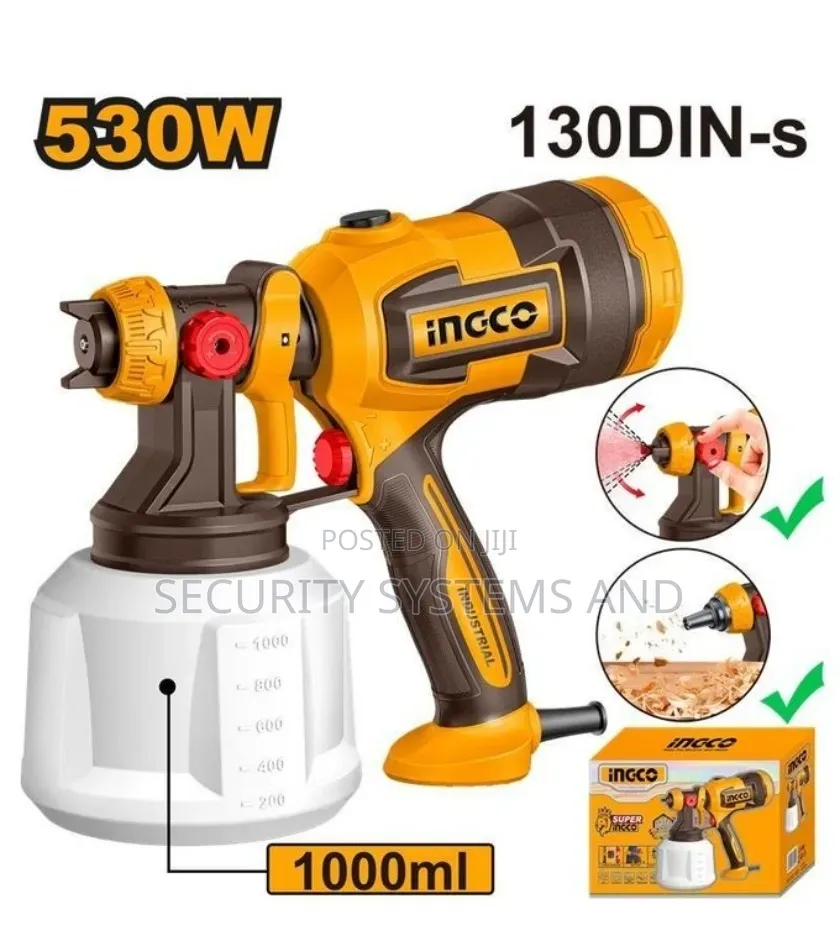 Ingco Electric Spray Gun 530w 1000ml Container Spg4506