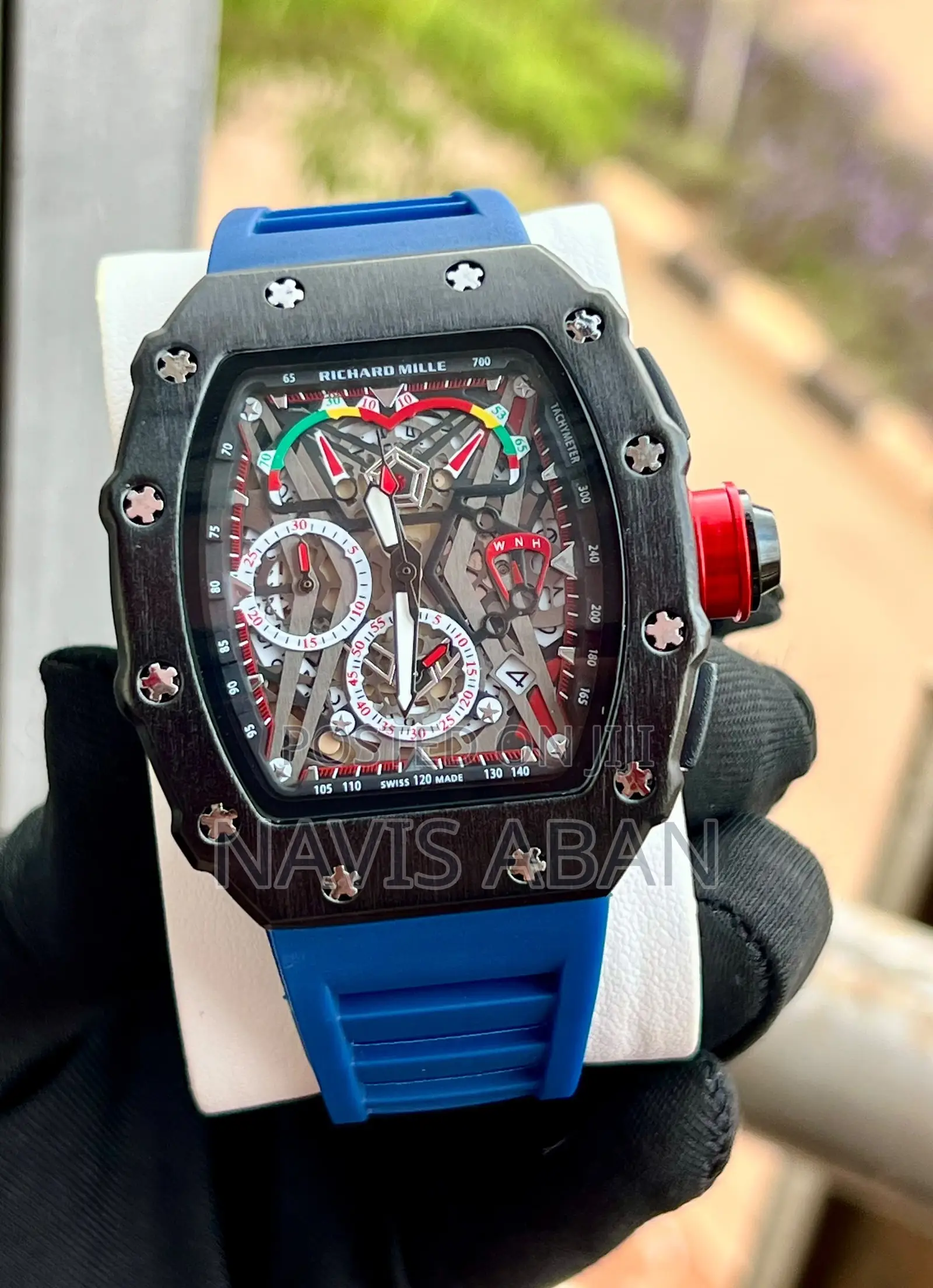 Richardmile Genuine Rubber Strapped Watch