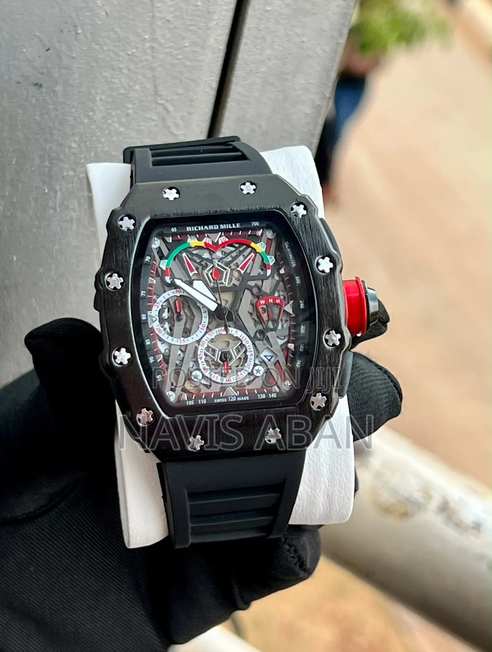 Richardmile Genuine Rubber Strapped Watch