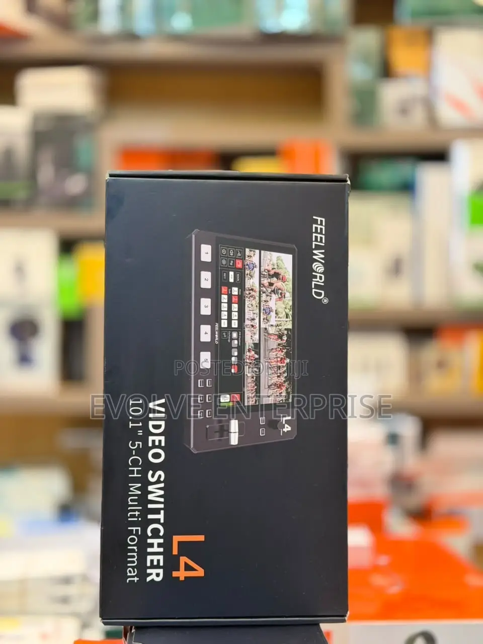 Feelworld L4 Switcher 10.1 Inch Touch Screen Multi-Camera Video Mixer